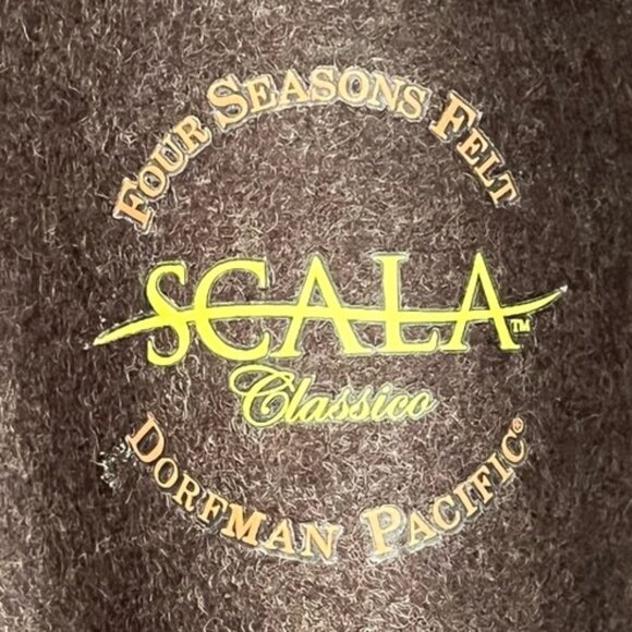 Scala Women's Four Seasons 100% Wool Felt Fedora Hat Size M - Picture 7 of 8